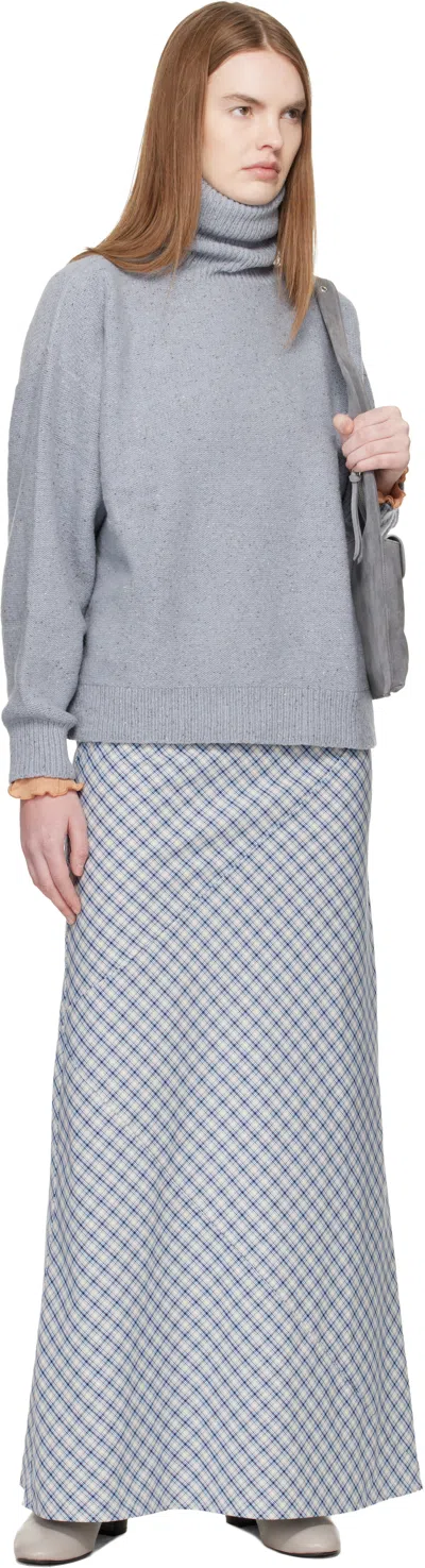 Baserange Blue Mea Turtleneck In Multi