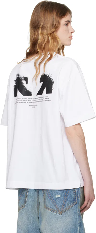 Off-white Skate Arrow Short Sleeve Graphic T-shirt In White