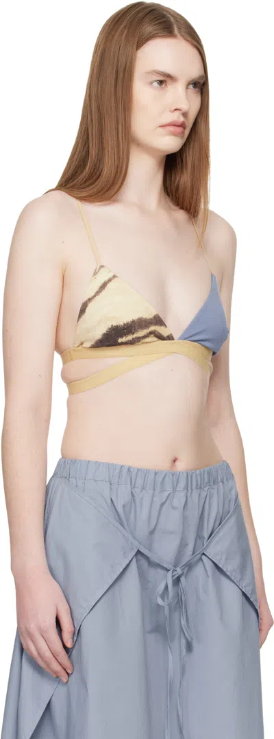 Baserange Thin-strapped Bra In Multi