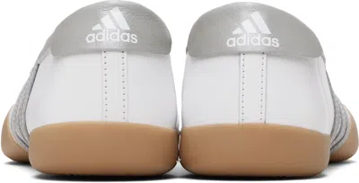 Adidas Originals Taekwondo Mei Ballet Metallic Leather-trimmed Leather Sneakers In Silver