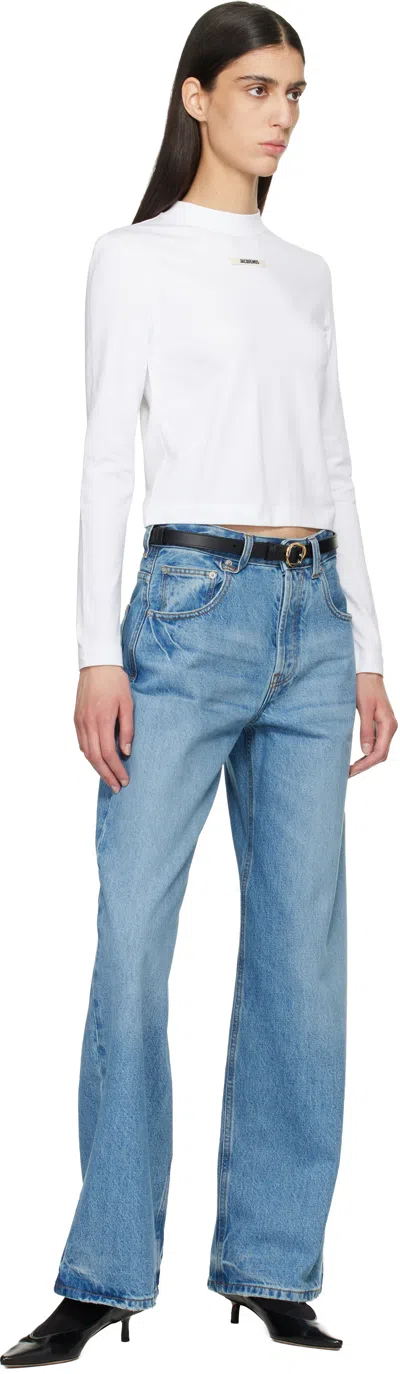 Jacquemus La Ceinture Salon Leather Belt In Black