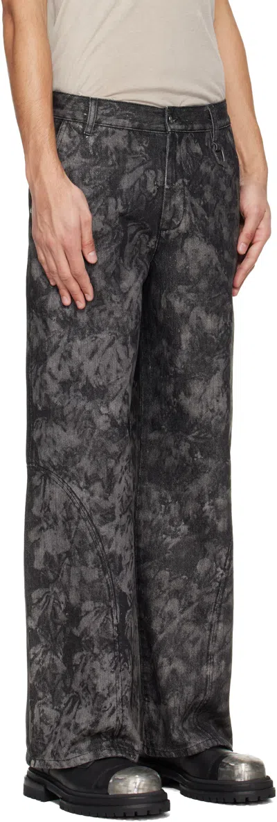 Heliot Emil Patterned Trousers In Gray