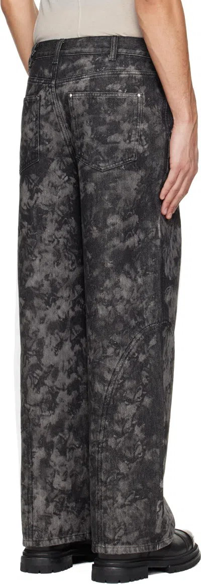 Heliot Emil Patterned Trousers In Gray