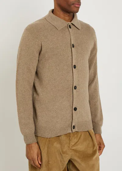 Sunspel Buttoned-collared Jacket In Brown