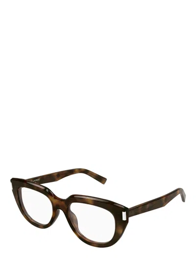 Saint Laurent Full-frame Plain Mirror In Brown