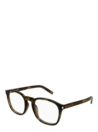 Saint Laurent Full-frame Plain Mirror In Brown