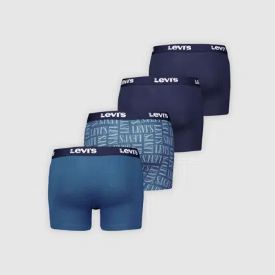 Levi's Boxer Brief 4 Pack In Blue