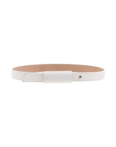 Alaïa Belts In White