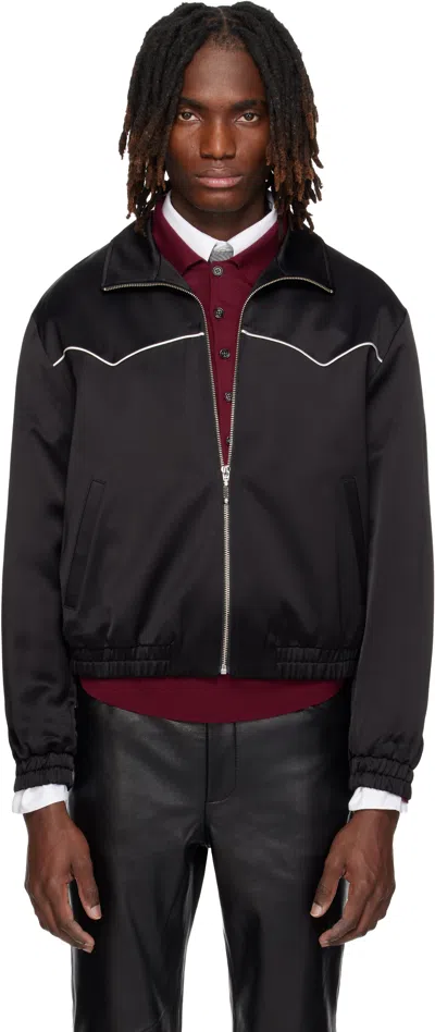 Ernest W Baker Western Piped Track Jacket In Black