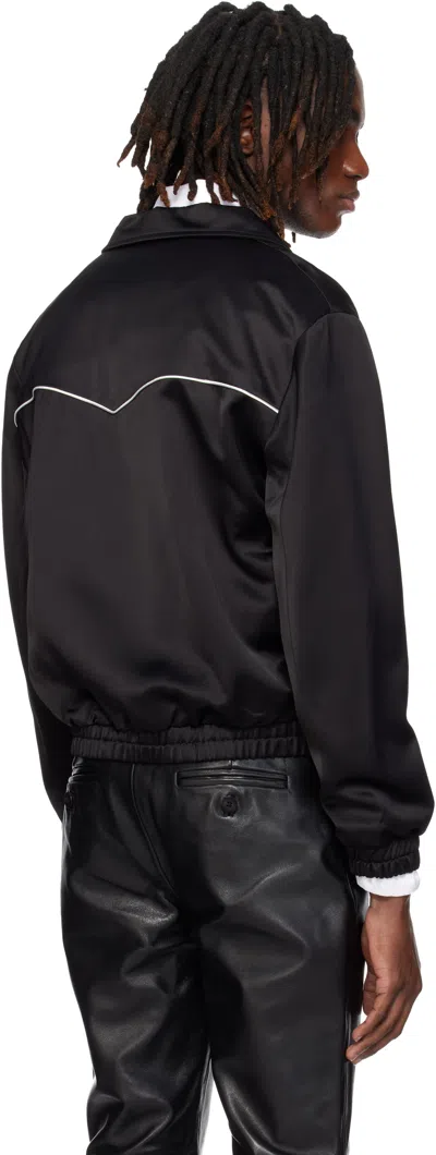 Ernest W Baker Western Piped Track Jacket In Black