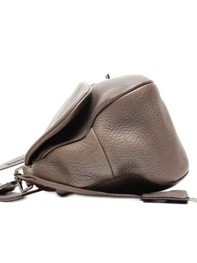 Pre-owned Prada 2000s Leather Shoulder Bag In Brown