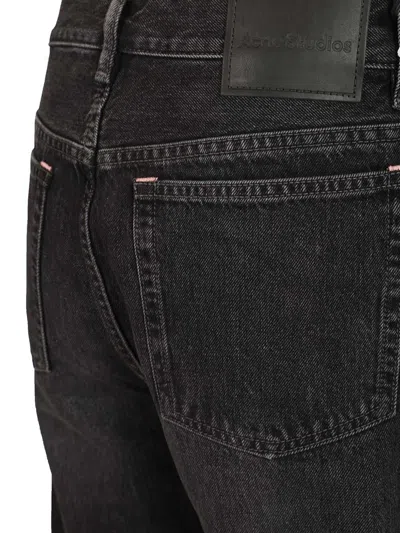 Acne Studios Men Deep Black Jeans In Black