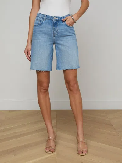 L'agence River Mid Rise Bermuda Short In Multi