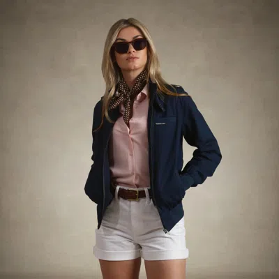 Members Only Women's Classic Iconic Racer Jacket (slim Fit) In Blue ...
