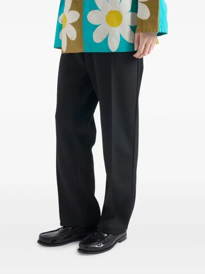 Prada Men's Technical Jersey Pants In Black