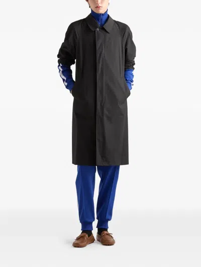 Prada Men's Technical Fabric Blouson Jacket In Blue