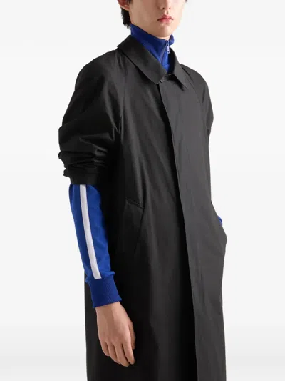 Prada Men's Technical Fabric Blouson Jacket In Blue