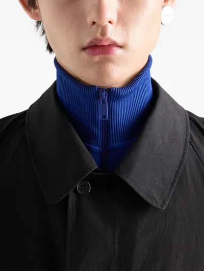 Prada Men's Technical Fabric Blouson Jacket In Blue