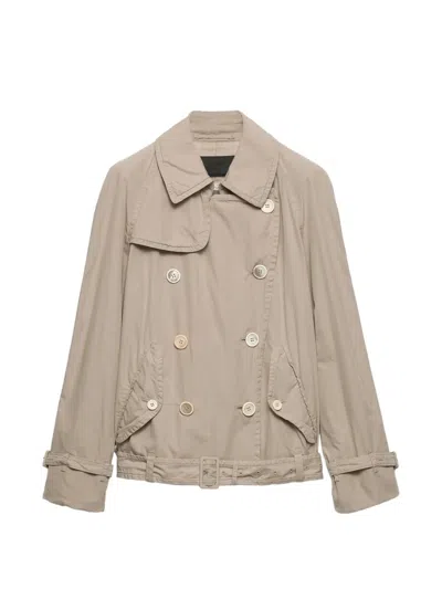 Prada Men's Technical Cotton Jacket In Neutral