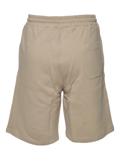 Msgm Logo-print Bermuda Shorts In Neutral