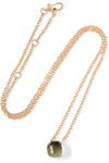 POMELLATO Nudo 18-karat rose gold prasiolite necklace