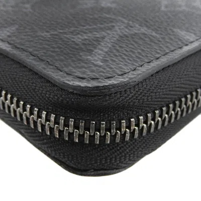 Pre-owned Louis Vuitton Monogram Eclipse Monogram Eclipse Monogram Eclipse Long Wallet (bi-fold) () In Black