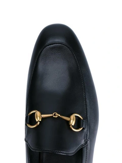 Shop Gucci 'jordaan' Horsebit Leather Loafers - Black