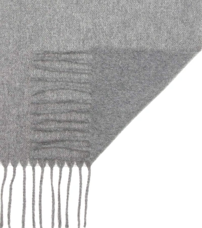 Shop Acne Studios Canada Cashmere Scarf In Grey Melaege