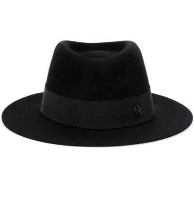 Shop Maison Michel Andre Felt Hat In Black