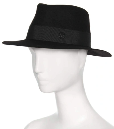 Shop Maison Michel Andre Felt Hat In Black