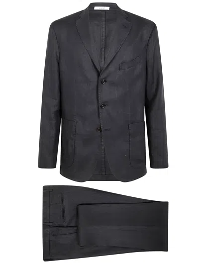 Boglioli Men Suit Single Breasted Notch Lapel In Blue