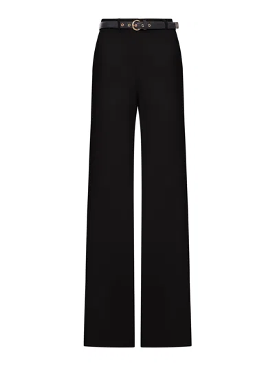 Max Mara Studio Pantalone Lungo Amico In Black