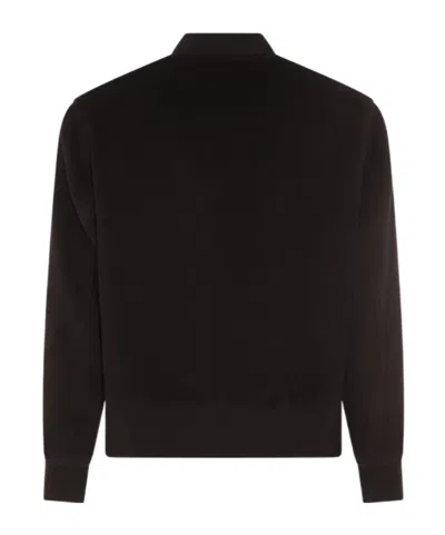 Lardini Wool Zip-front Bomber Jacket In Blue