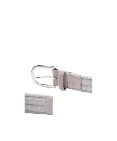 Orciani Elast Wool Wool Belt In Metallic