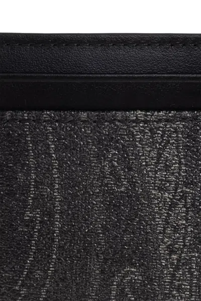 Etro Logo Embossed Wallet In White
