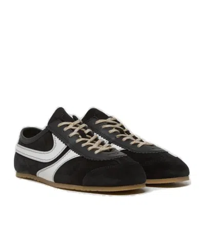 Dries Van Noten Elisabetta Franchi Blue Cotton Lyocell Jeans In Animal Print