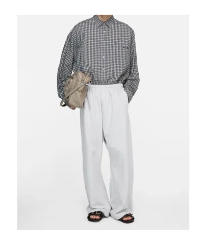 Acne Studios Drawstring Embroidered Track Pants In White
