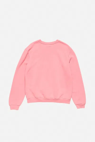 Acne Studios Crew Neck Sweatshirt In Pink
