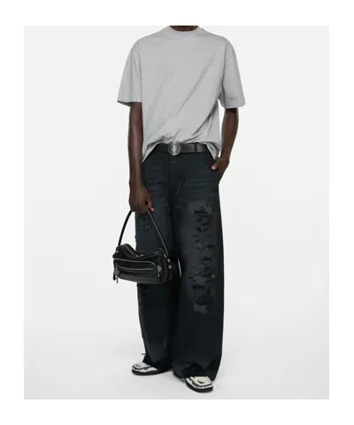 Acne Studios Short Sleeve T-shirt In Gray