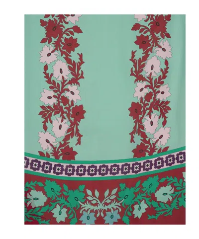 La Doublej Silk Chiffon Printed Maxi Dress In Multi