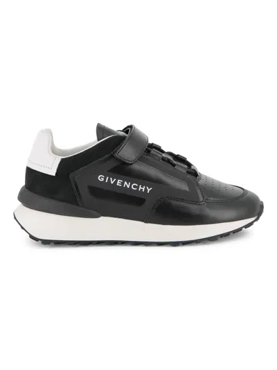 Givenchy Logo Strap Sneakers In Black