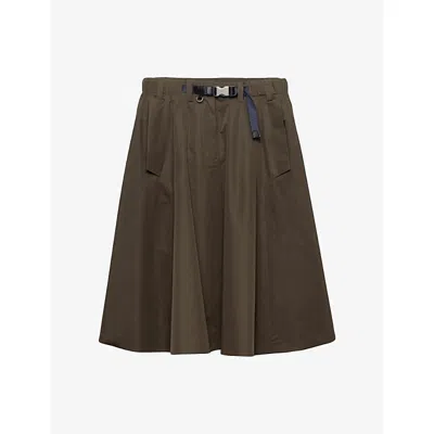 Prada Skirt Featuring Belt Loops And Flap Detail In Black