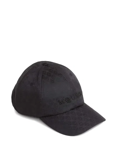 Alexander Mcqueen Patterned Cap Hat In Blue