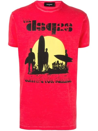 Shop Dsquared2 Surfer Sunset T-shirt