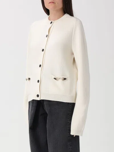 Gucci Women Wool And Cashmere Cardigan With Metal Horsebit In Neutral