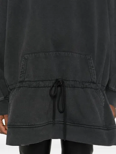 Alexander Wang Alexanderwang. T Dropped Waist Hoodie Dress In Gray