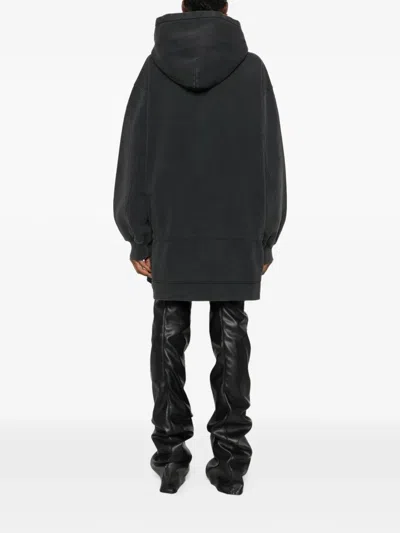 Alexander Wang Alexanderwang. T Dropped Waist Hoodie Dress In Gray
