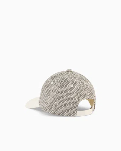 Armani Exchange Hat In Technical Fabric In White
