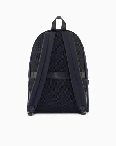 Armani Exchange Technical Fabric Backpack In Black