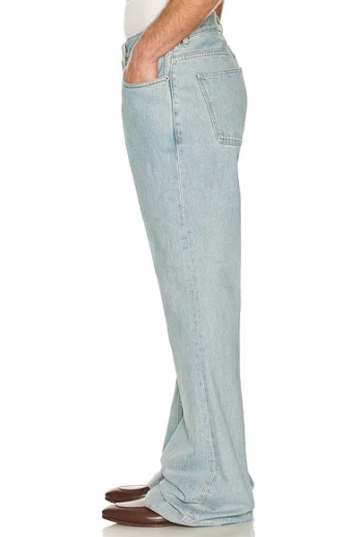 Valentino Logo Patch Flared Jeans In Blue